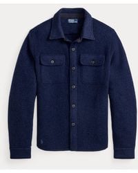 Polo Ralph Lauren - Surchemise En Laine Mélangée Feutrée - Lyst