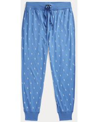 Polo Ralph Lauren - Katoenen Jersey Pyjamabroek Met Pony - Lyst