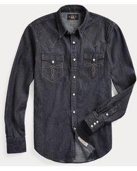 Ralph Lauren - Slim Fit Denim Westernoverhemd - Lyst