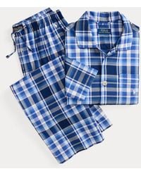 Polo Ralph Lauren - Monogram-Print Cotton Pyjama Set - Lyst