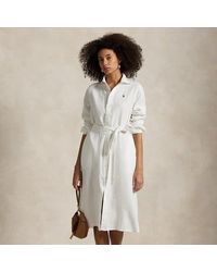 Ralph Lauren - Linnen Overhemdjurk Met Riem - Lyst