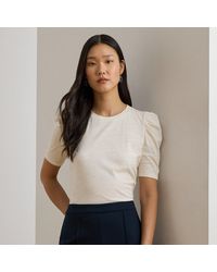 Ralph Lauren - Maglia in jersey con maniche a sbuffo - Lyst