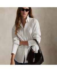 Polo Ralph Lauren - Kleine Suède-Leren Polo Id Schoudertas - Lyst
