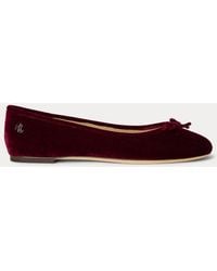 Ralph Lauren - Ballerina Jayna Iii Aus Samt - Lyst