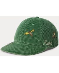 Polo Ralph Lauren - Duck-Embroidered Corduroy Ball Cap - Lyst