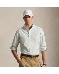 Polo Ralph Lauren - Custom Fit Striped Oxford Shirt - Lyst