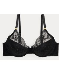 Ralph Lauren - Sequinned Lace Plunge Bra - Lyst