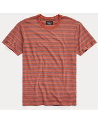 RRL - Camiseta de cuello redondo con rayas - Lyst