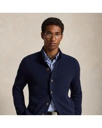 Ralph Lauren - Cashmere Mockneck Cardigan - Lyst