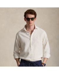 Polo Ralph Lauren - Custom Fit Slub Linen Shirt - Lyst