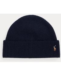 Ralph Lauren - Berretto in misto lana con pony - Lyst