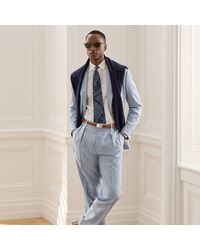 Ralph Lauren - Hand-Tailored Chambray Trouser - Lyst