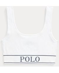 Polo Ralph Lauren - Seamless Cropped Scoopneck Tank - Lyst