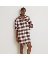 Ralph Lauren - Plaid Brushed Twill Sleep Shirt - Lyst