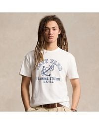 Ralph Lauren - Classic Fit Jersey T-shirt Met Print - Lyst