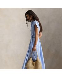 Polo Ralph Lauren - Dress With Striped Belt - Lyst