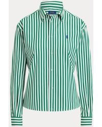 Polo Ralph Lauren - Cropped Boxy Fit Cotton Shirt - Lyst