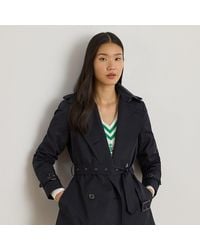 Ralph Lauren - Zweireihiger Trenchcoat Mit Baumwolle - Lyst