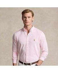 Polo Ralph Lauren - Gebreid Oxford Overhemd Met Ginghamprint - Lyst