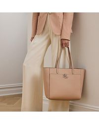 Ralph Lauren - Pebbled Leather Large Cameryn Tote Bag - Lyst