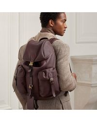 Ralph Lauren Purple Label - Pebbled Calfskin Backpack - Lyst