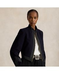 Polo Ralph Lauren - Embellished Cropped Cotton Jacket - Lyst