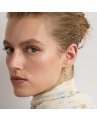 Ralph Lauren - Plated Faux-Pearl Huggie Earrings - Lyst