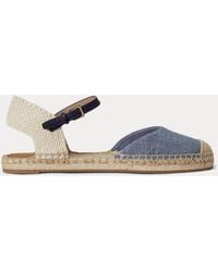Ralph Lauren - Robby Chambray Espadrille Flat - Lyst