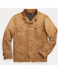 RRL - Corduroy-collar Canvas Jacket - Lyst