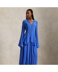 Polo Ralph Lauren - Crinkled A-Line Wrap Skirt - Lyst