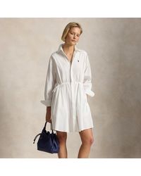 Ralph Lauren - Cotton Drawcord Shirtdress - Lyst