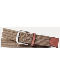 Polo Ralph Lauren - Leather-trim Braided Belt - Lyst