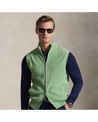 Ralph Lauren - Performance Full-Zip Sleeveless Jumper - Lyst