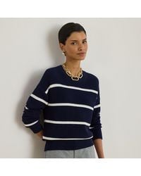 Ralph Lauren - Jersey De Algodón Acanalado Con Rayas - Lyst