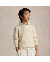 Polo Ralph Lauren - Ralph Lauren Boy's The Iconic Cable-Knit Cashmere Sweater - Lyst