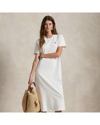 Polo Ralph Lauren - Robe T-Shirt En Jersey De Coton - Lyst
