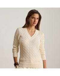 Ralph Lauren - Cable-Knit Cricket Jumper - Lyst