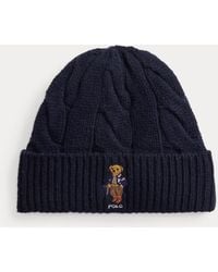 Polo Ralph Lauren - Polo Bear Cable Wool-Blend Beanie - Lyst