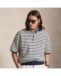 Polo Ralph Lauren - Relaxed Fit Striped Textured Polo Shirt - Lyst
