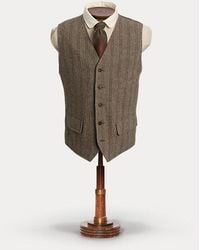 RRL - Wool-Cotton Herringbone Waistcoat - Lyst