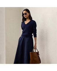Ralph Lauren - Gonna Erica in lino - Lyst