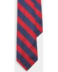 Polo Ralph Lauren - Schmale Seidenrips-Krawatte mit Streifen - Lyst