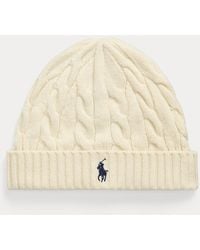Polo Ralph Lauren - Cable-Knit Wool-Cashmere Beanie - Lyst
