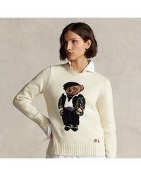 Polo Ralph Lauren Pull Polo Bear en laine mélangée - Neutre
