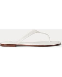 Polo Ralph Lauren - Polo Play Leather Thong Sandal - Lyst