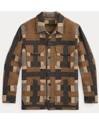 RRL - Giacca a camicia in misto lana - Lyst