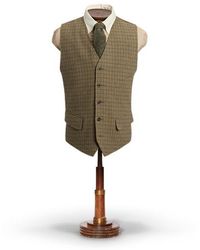 RRL - Gilet in tweed di lana a quadri - Lyst