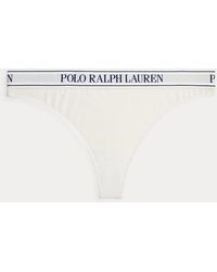 Polo Ralph Lauren - Repeat-Logo Mid-Rise Thong - Lyst