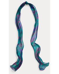 Ralph Lauren Collection - Sciarpa in chiffon con motivo cashmere - Lyst