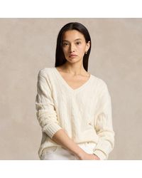 Polo Ralph Lauren - Relaxed Fit Cable Cashmere Sweater - Lyst
